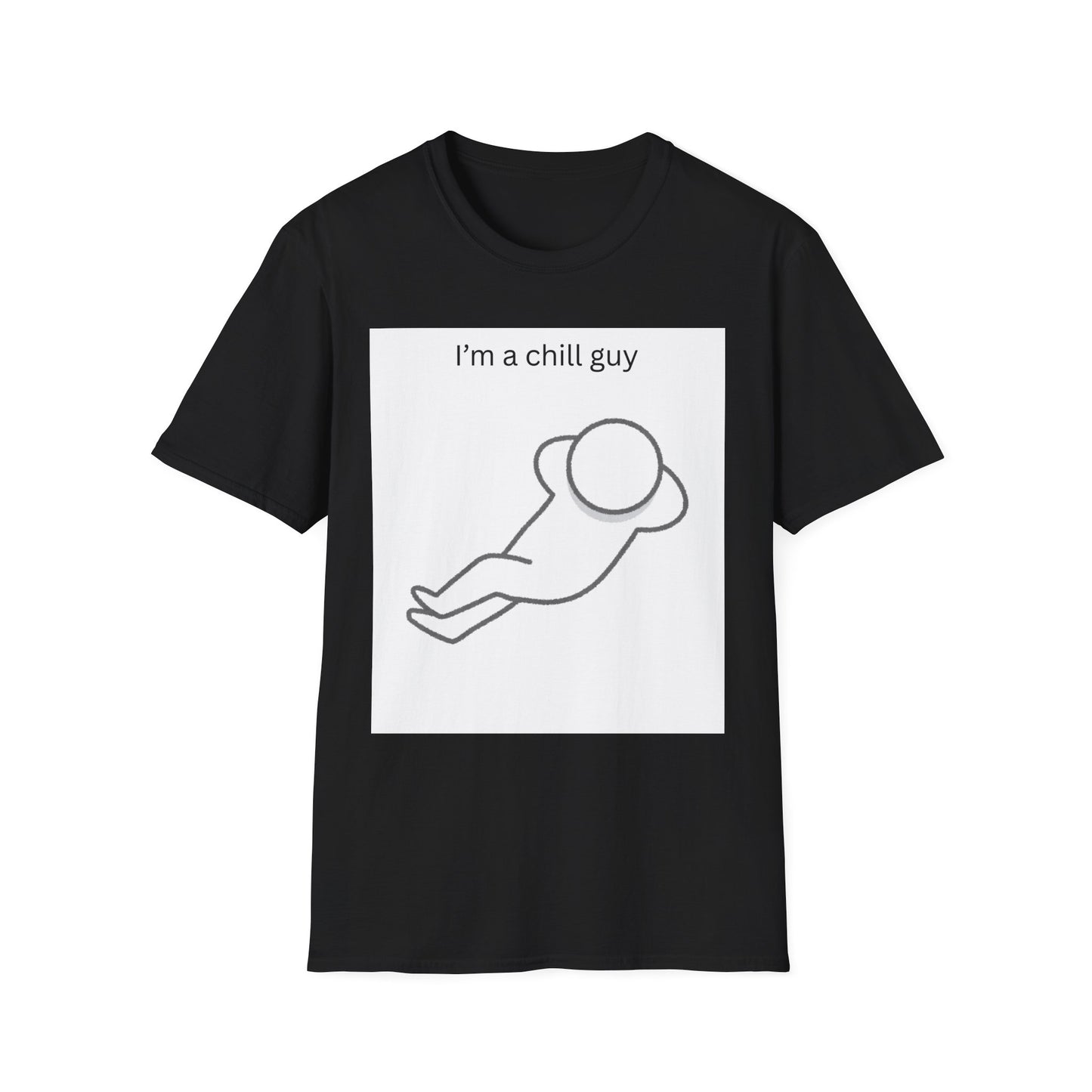 Chill Guy Unisex Softstyle T-Shirt - Relaxed Graphic Tee for Casual Wear