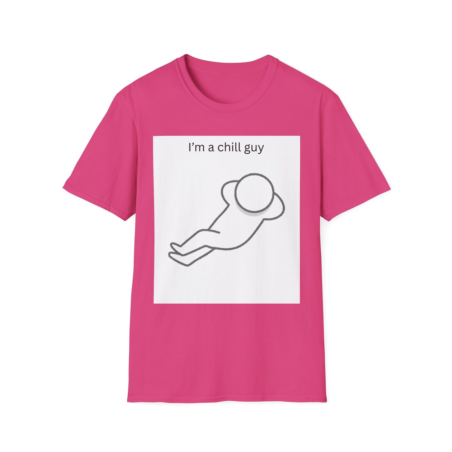 Chill Guy Unisex Softstyle T-Shirt - Relaxed Graphic Tee for Casual Wear