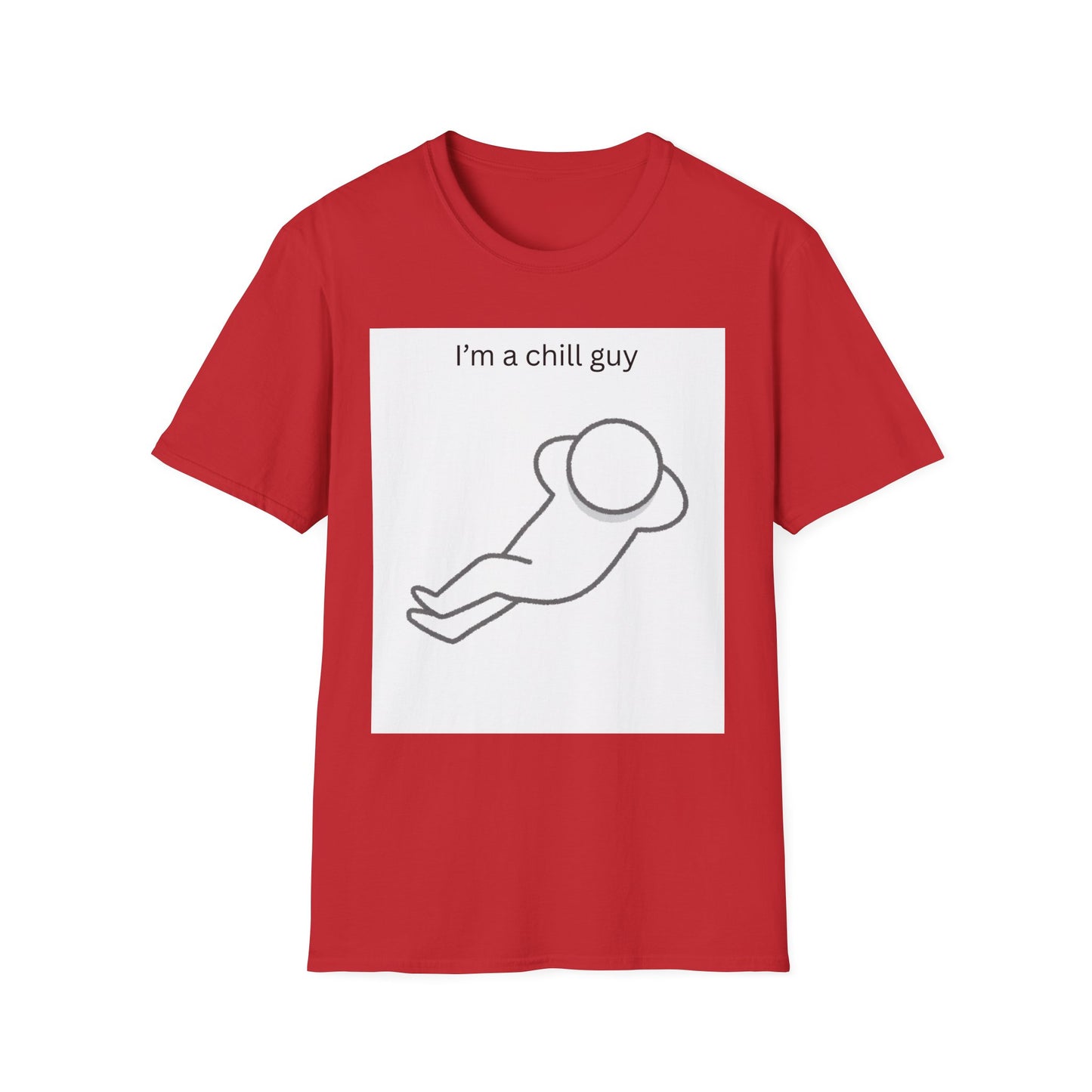 Chill Guy Unisex Softstyle T-Shirt - Relaxed Graphic Tee for Casual Wear