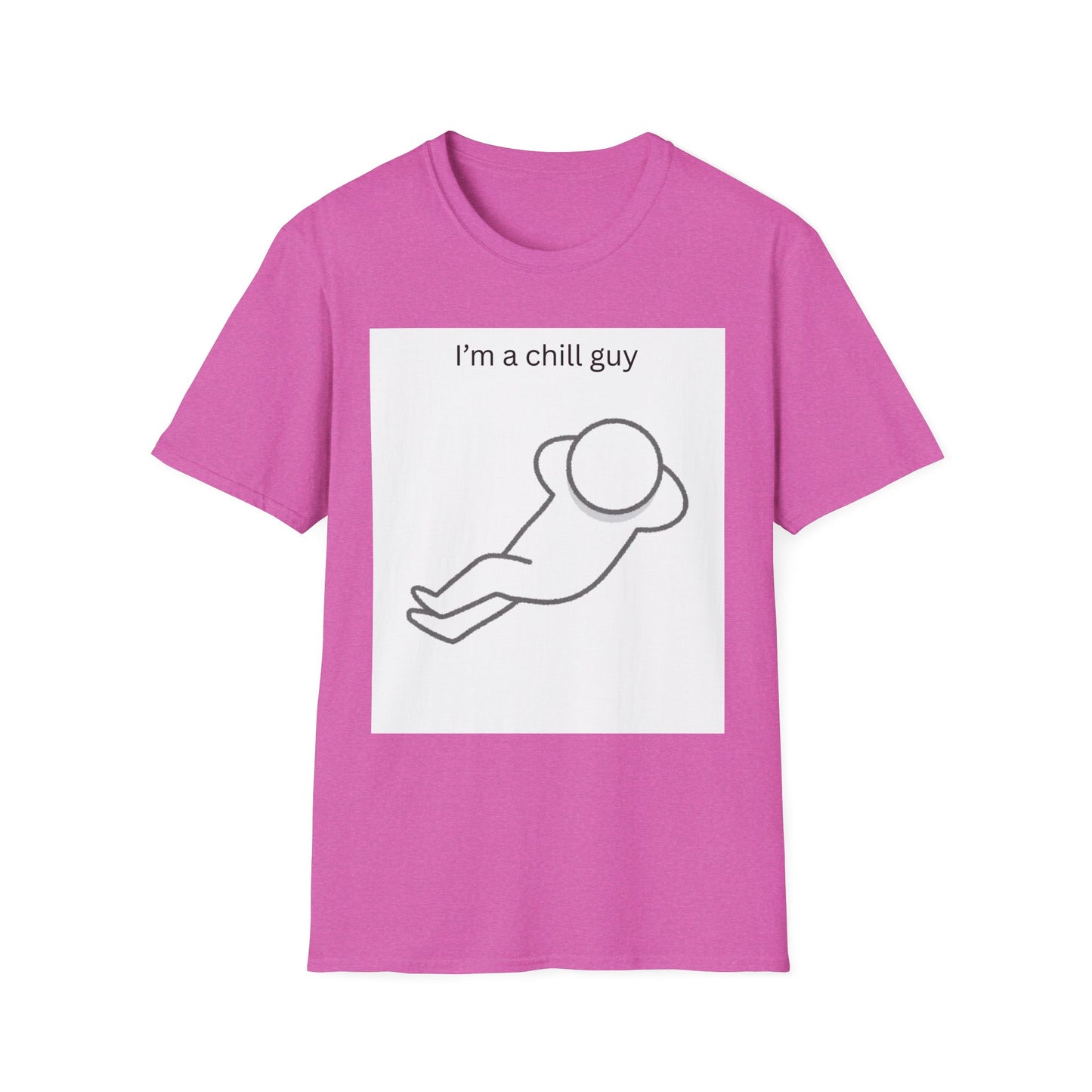 Chill Guy Unisex Softstyle T-Shirt - Relaxed Graphic Tee for Casual Wear