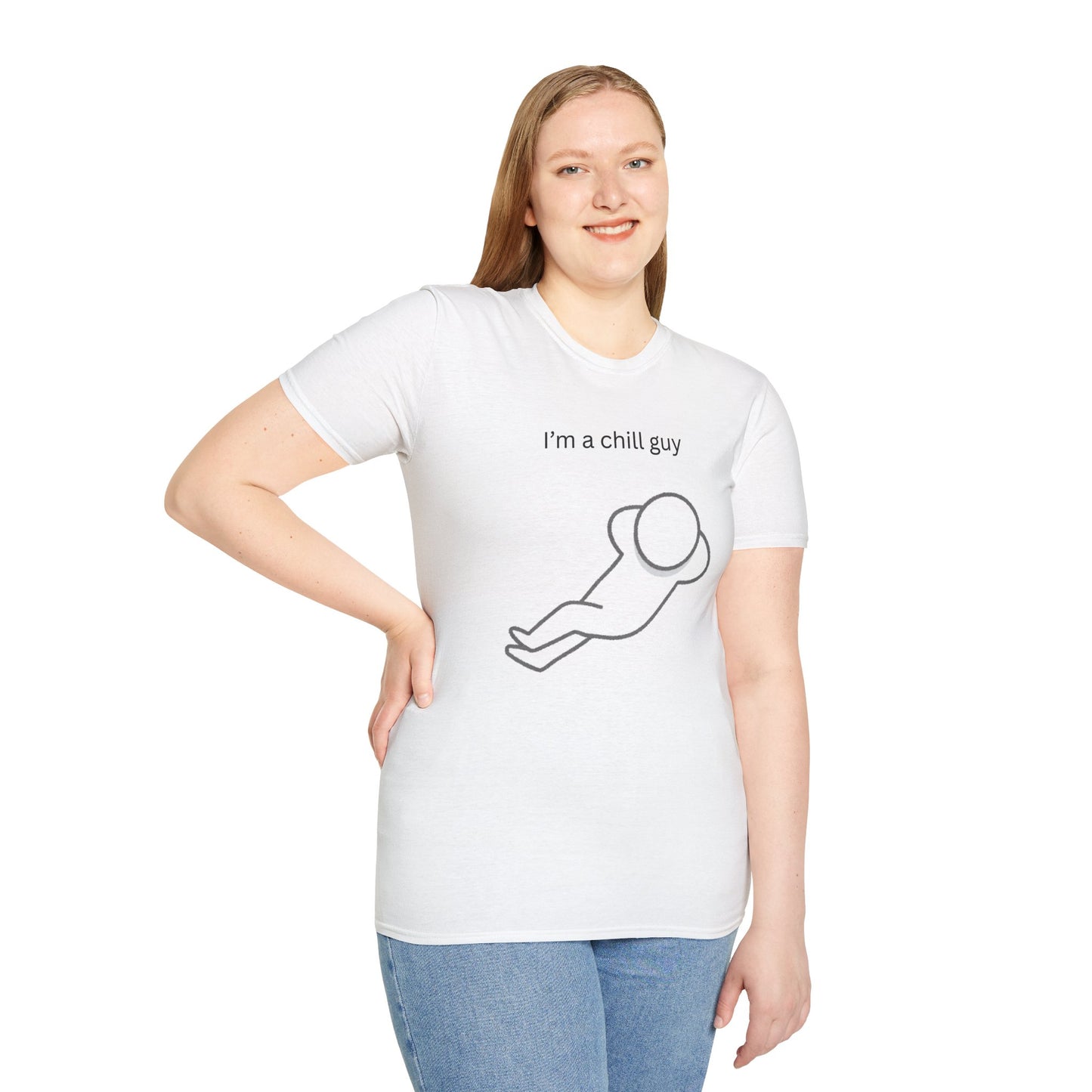 Chill Guy Unisex Softstyle T-Shirt - Relaxed Graphic Tee for Casual Wear
