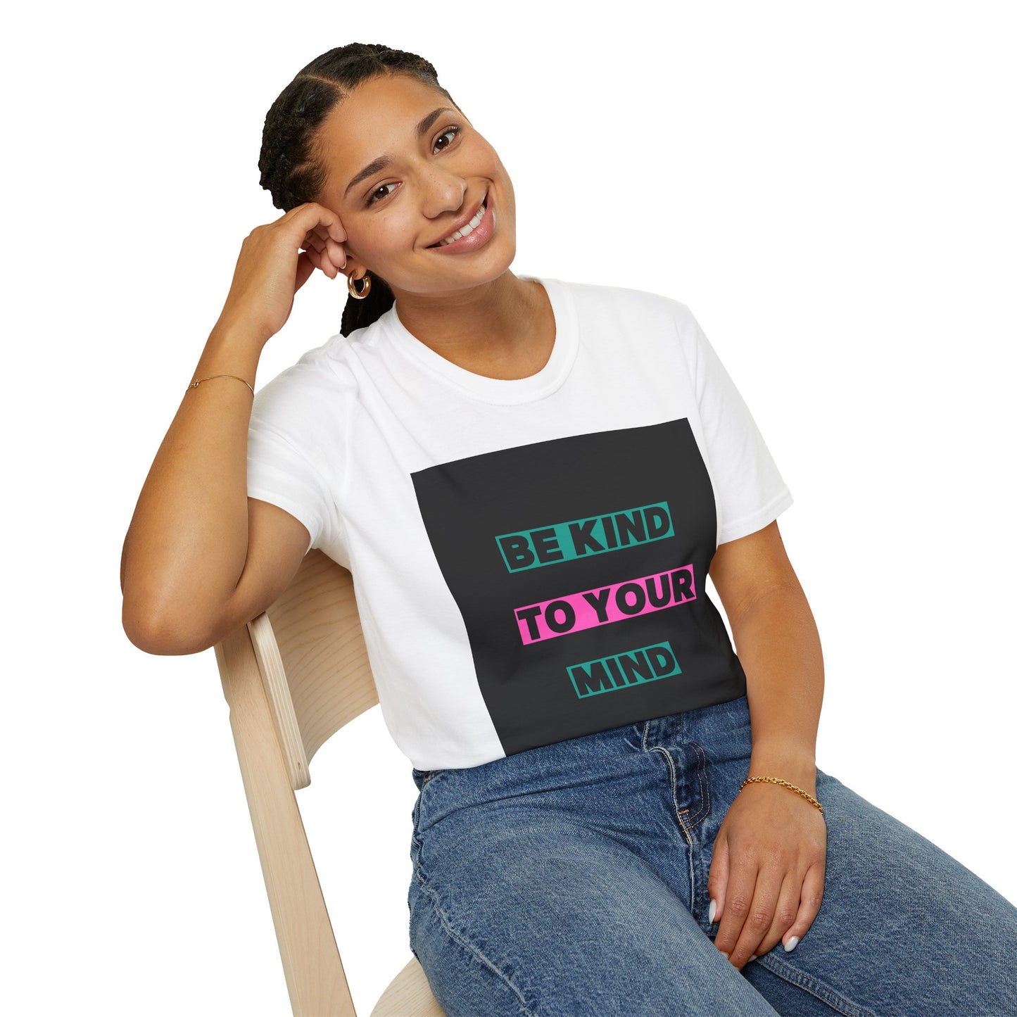 Be Kind to Your Mind T-Shirt - Unisex Softstyle Tee for Positive Vibes