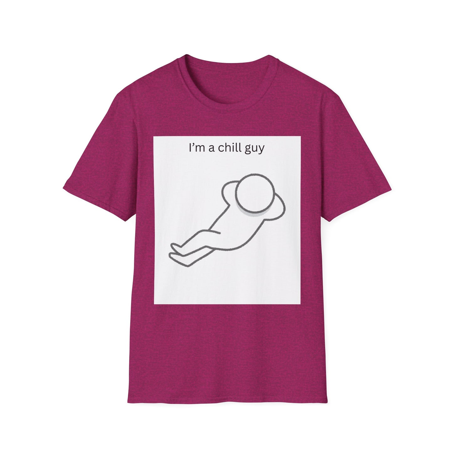 Chill Guy Unisex Softstyle T-Shirt - Relaxed Graphic Tee for Casual Wear