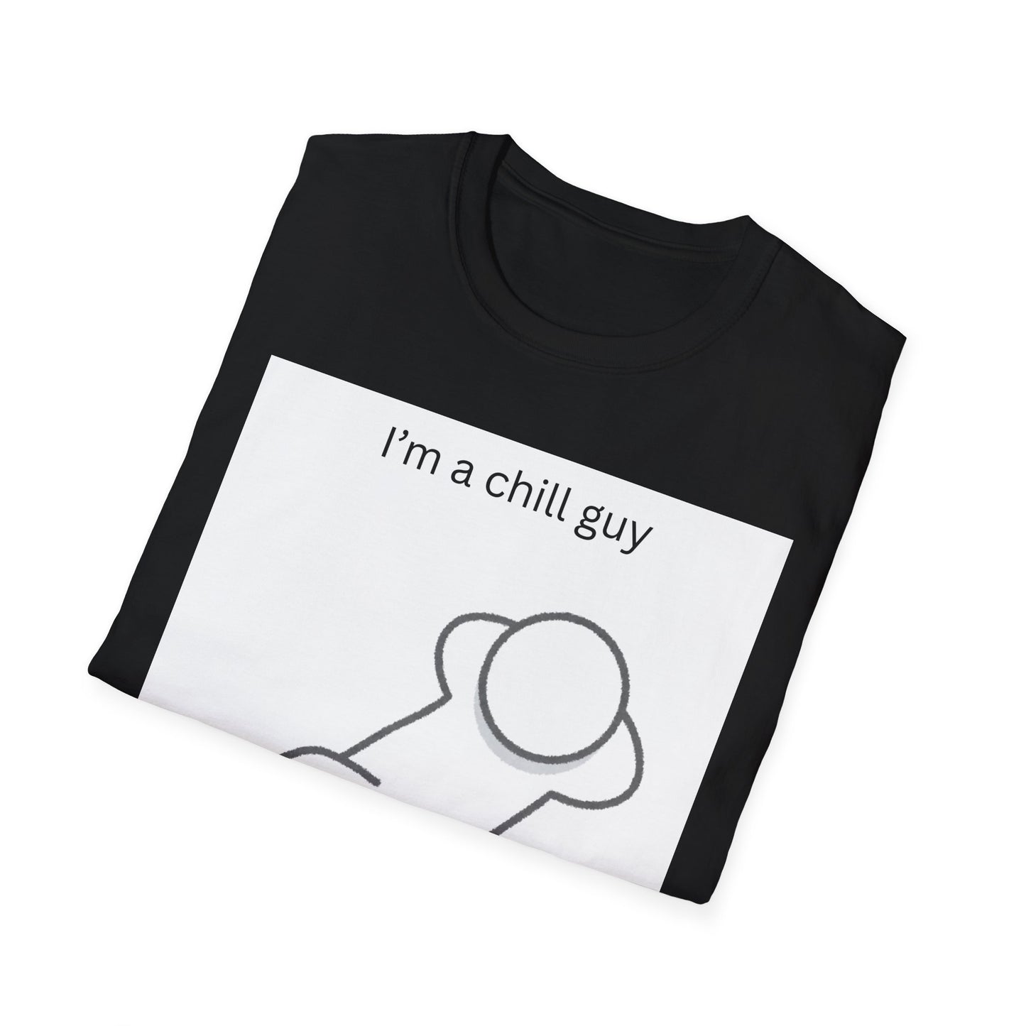 Chill Guy Unisex Softstyle T-Shirt - Relaxed Graphic Tee for Casual Wear