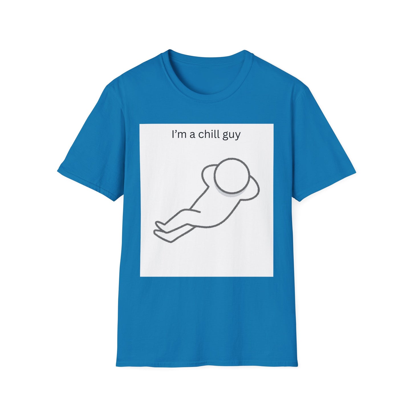 Chill Guy Unisex Softstyle T-Shirt - Relaxed Graphic Tee for Casual Wear