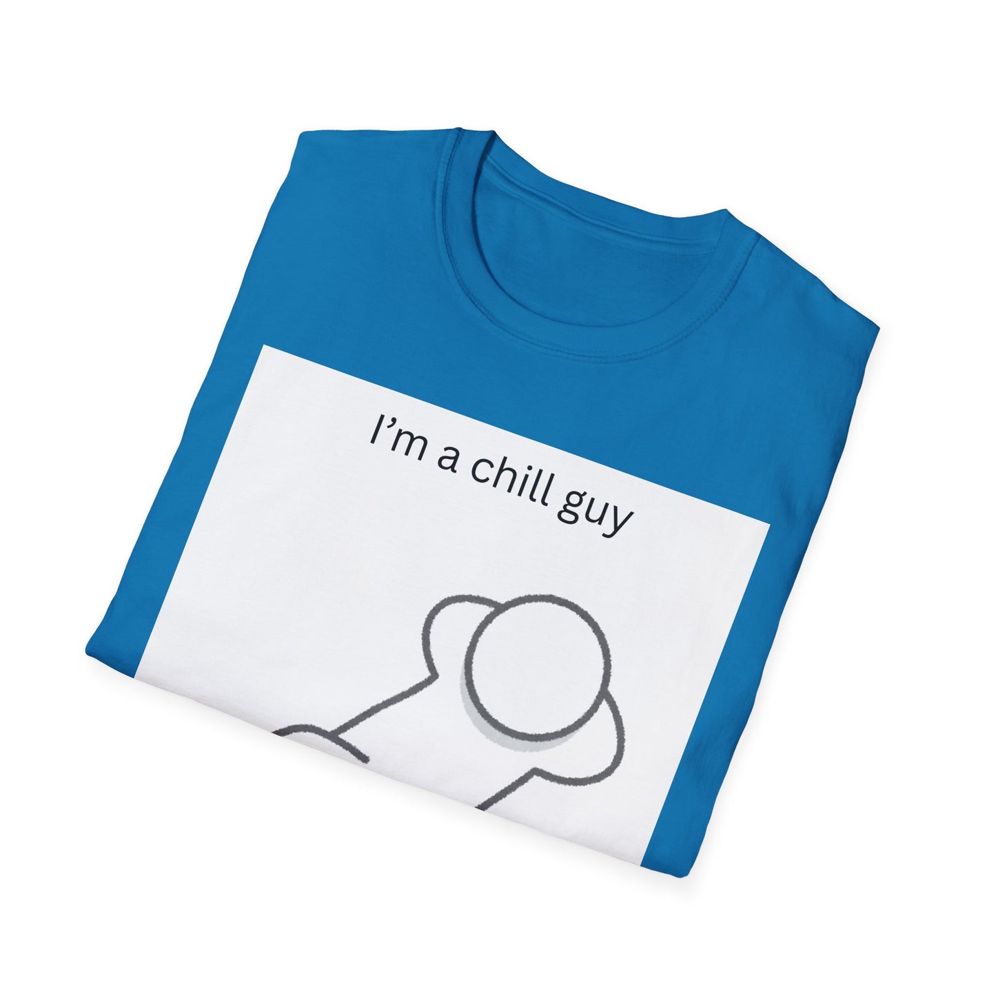 Chill Guy Unisex Softstyle T-Shirt - Relaxed Graphic Tee for Casual Wear