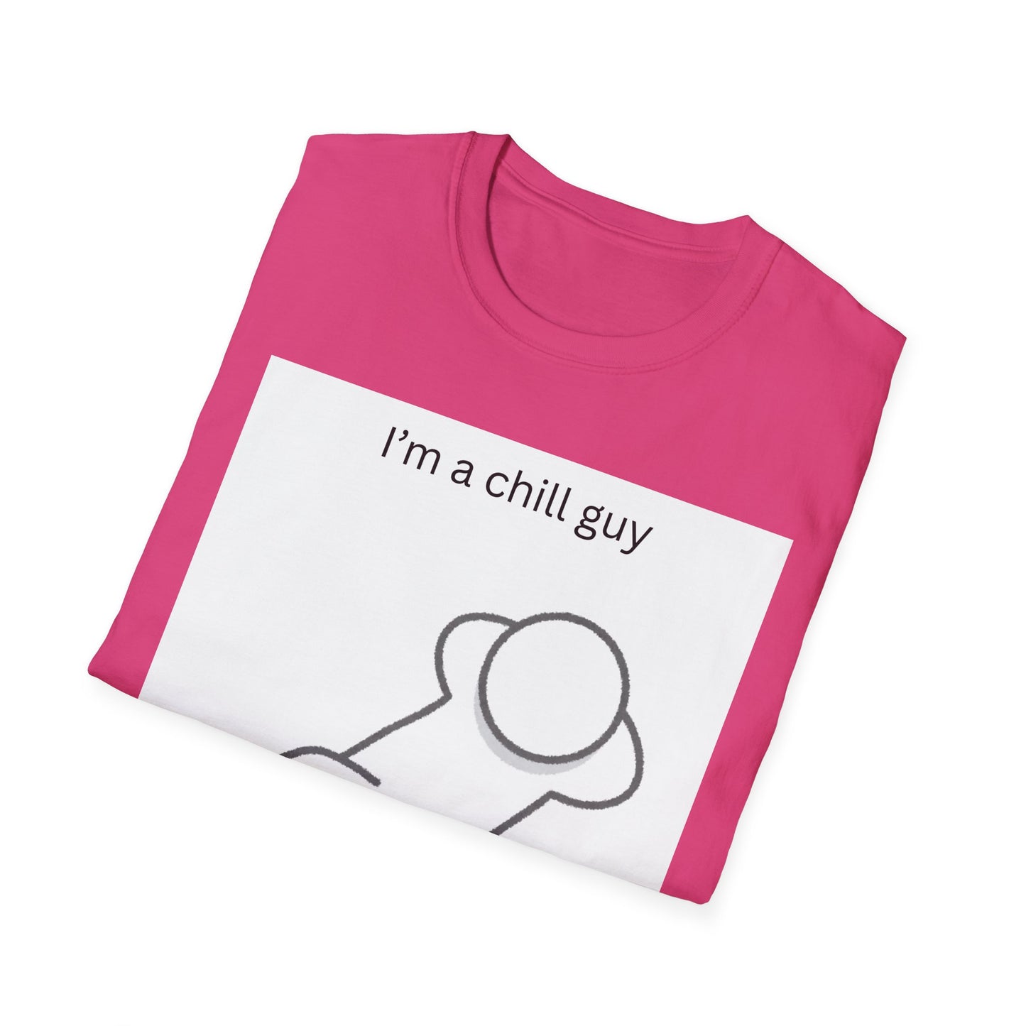 Chill Guy Unisex Softstyle T-Shirt - Relaxed Graphic Tee for Casual Wear