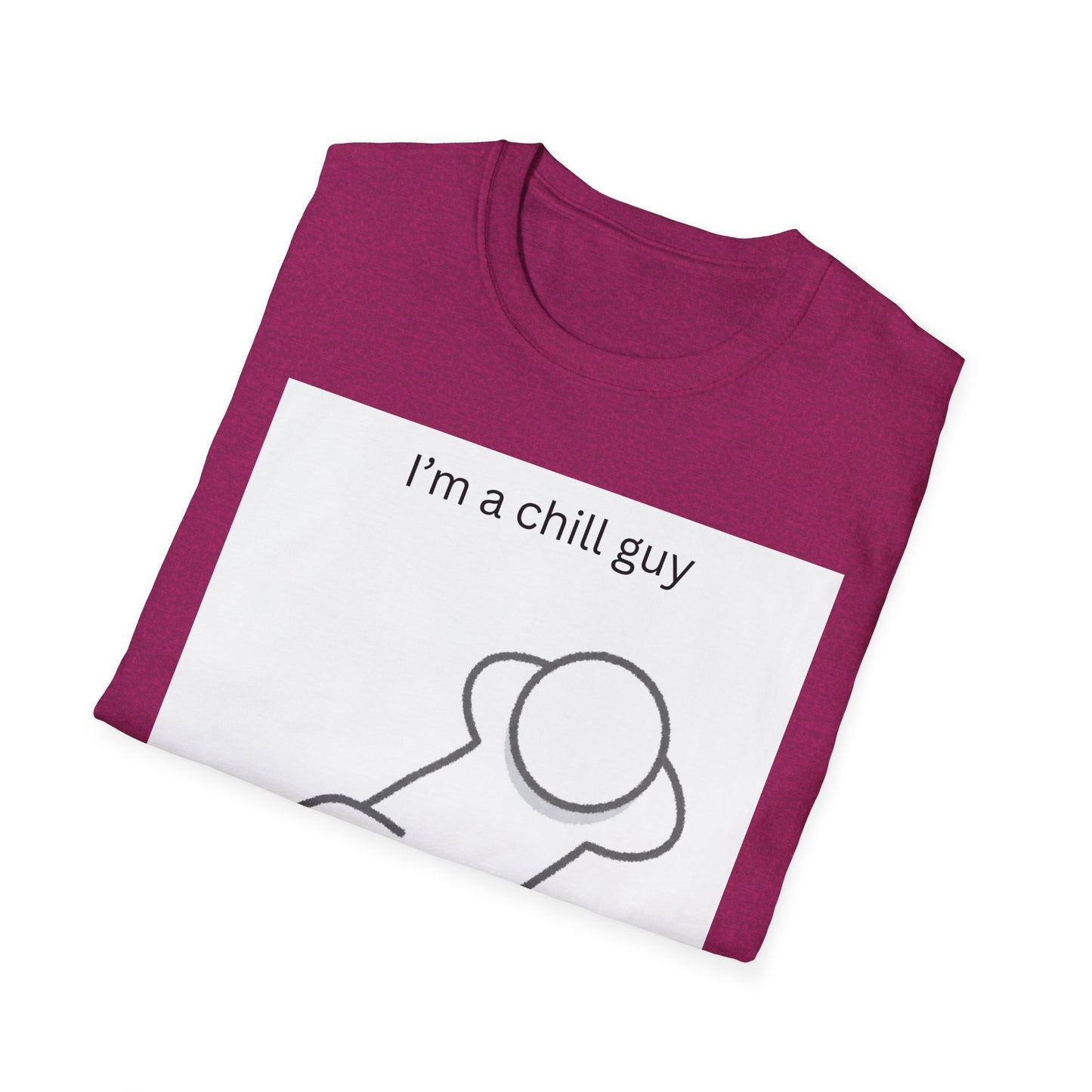 Chill Guy Unisex Softstyle T-Shirt - Relaxed Graphic Tee for Casual Wear