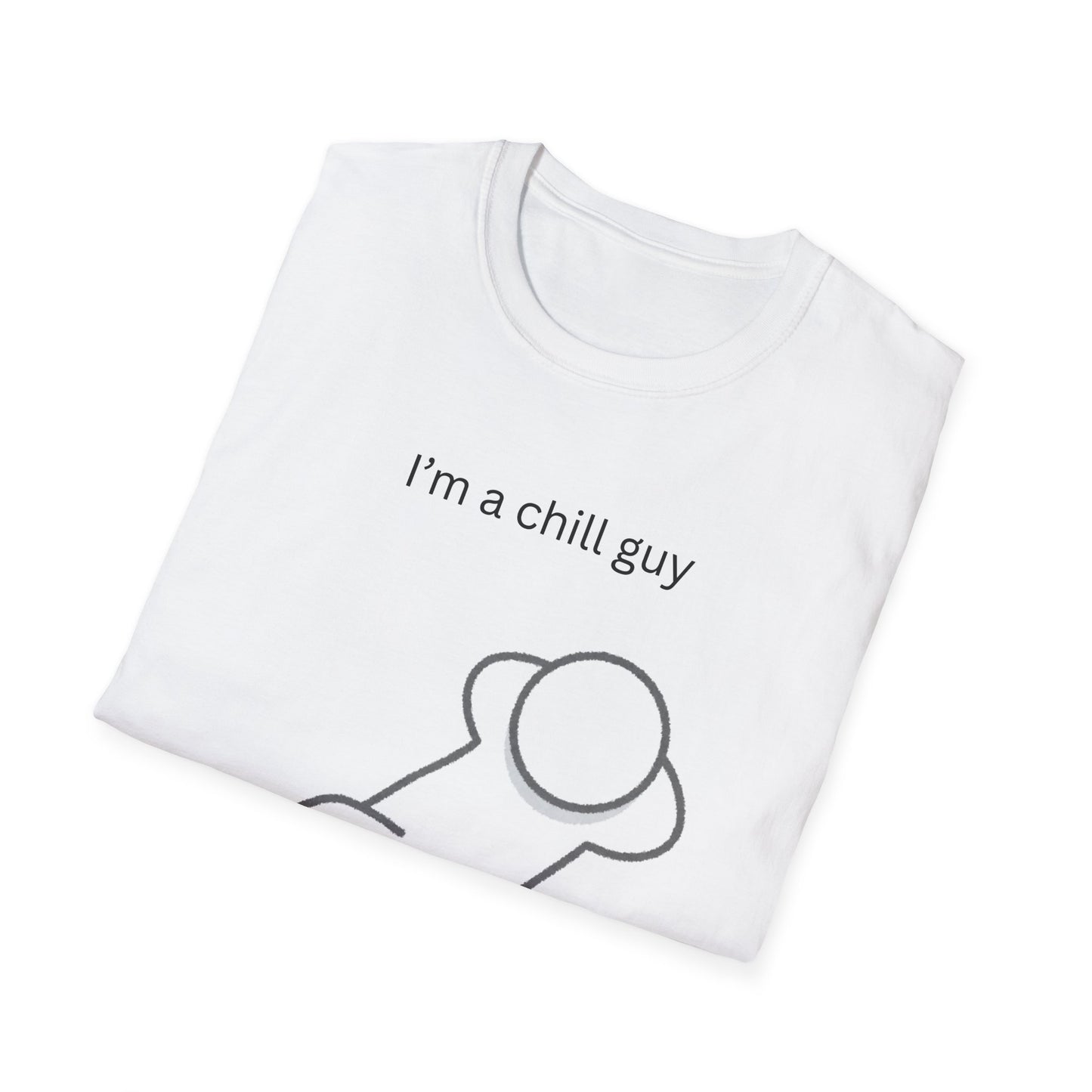 Chill Guy Unisex Softstyle T-Shirt - Relaxed Graphic Tee for Casual Wear