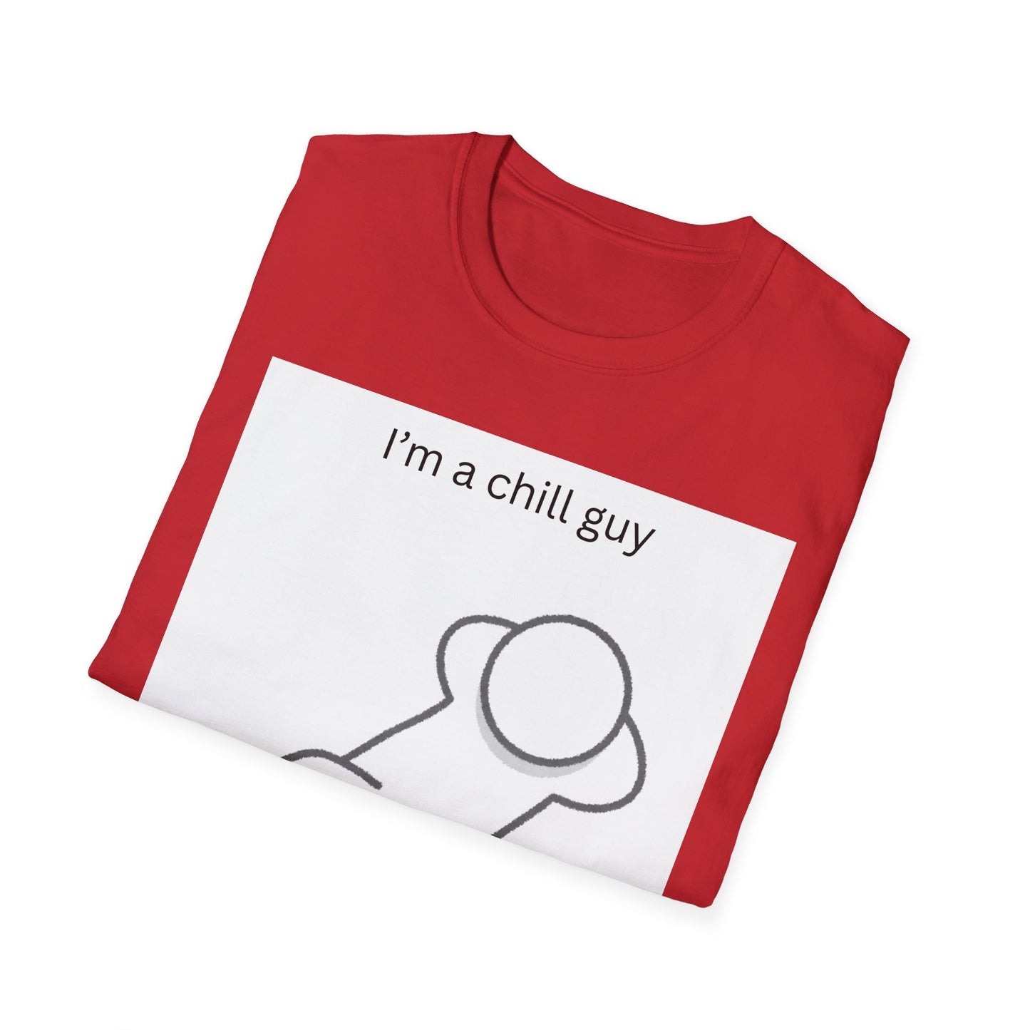 Chill Guy Unisex Softstyle T-Shirt - Relaxed Graphic Tee for Casual Wear