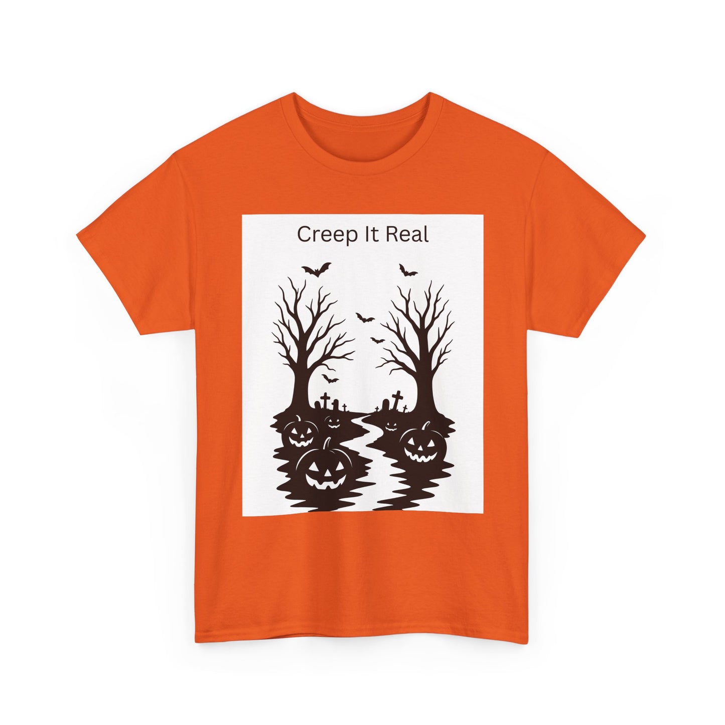 Halloween T‑Shirt — "Creep It Real" Pumpkin Jack‑O'Lantern Tee