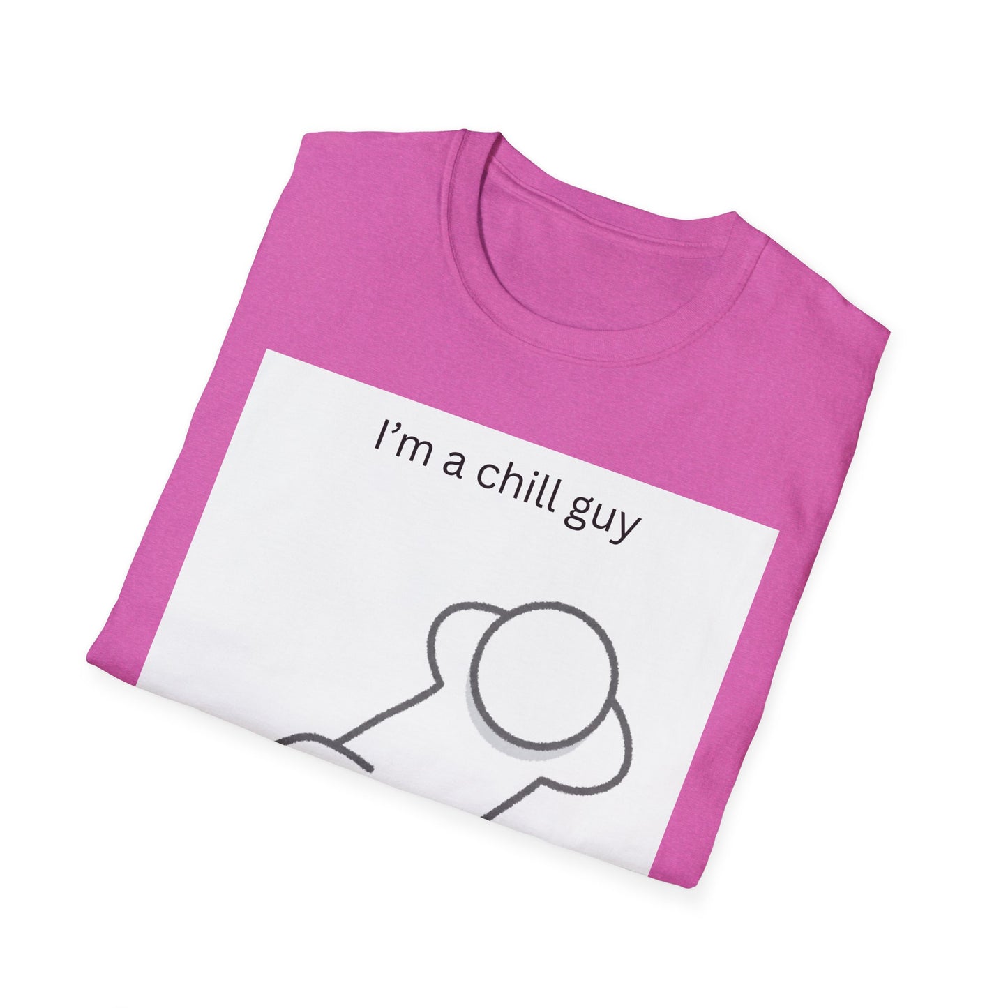 Chill Guy Unisex Softstyle T-Shirt - Relaxed Graphic Tee for Casual Wear