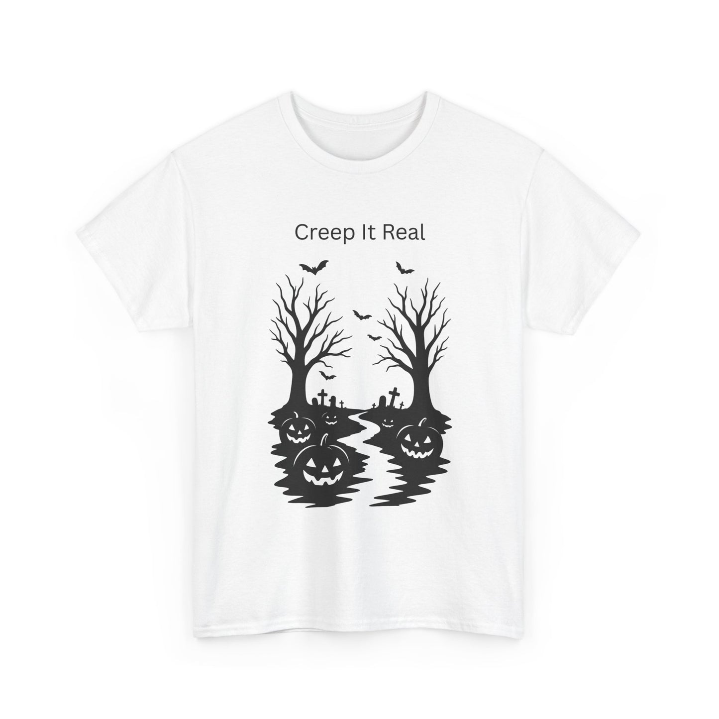 Halloween T‑Shirt — "Creep It Real" Pumpkin Jack‑O'Lantern Tee