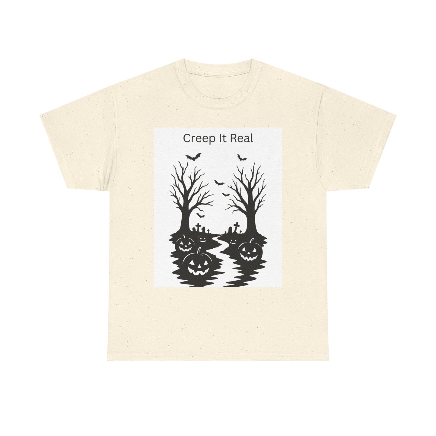 Halloween T‑Shirt — "Creep It Real" Pumpkin Jack‑O'Lantern Tee