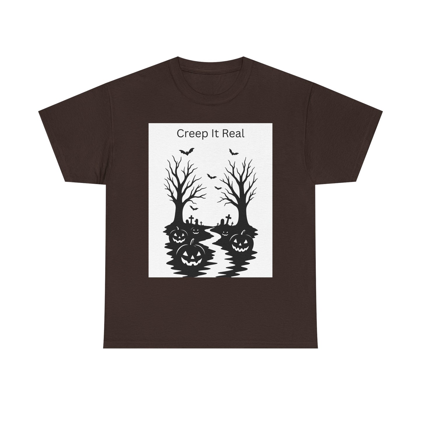 Halloween T‑Shirt — "Creep It Real" Pumpkin Jack‑O'Lantern Tee
