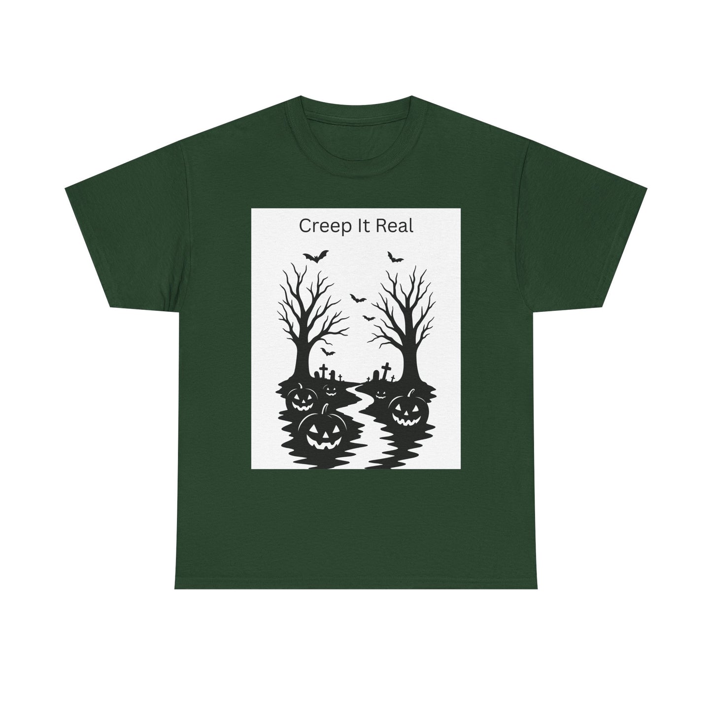 Halloween T‑Shirt — "Creep It Real" Pumpkin Jack‑O'Lantern Tee