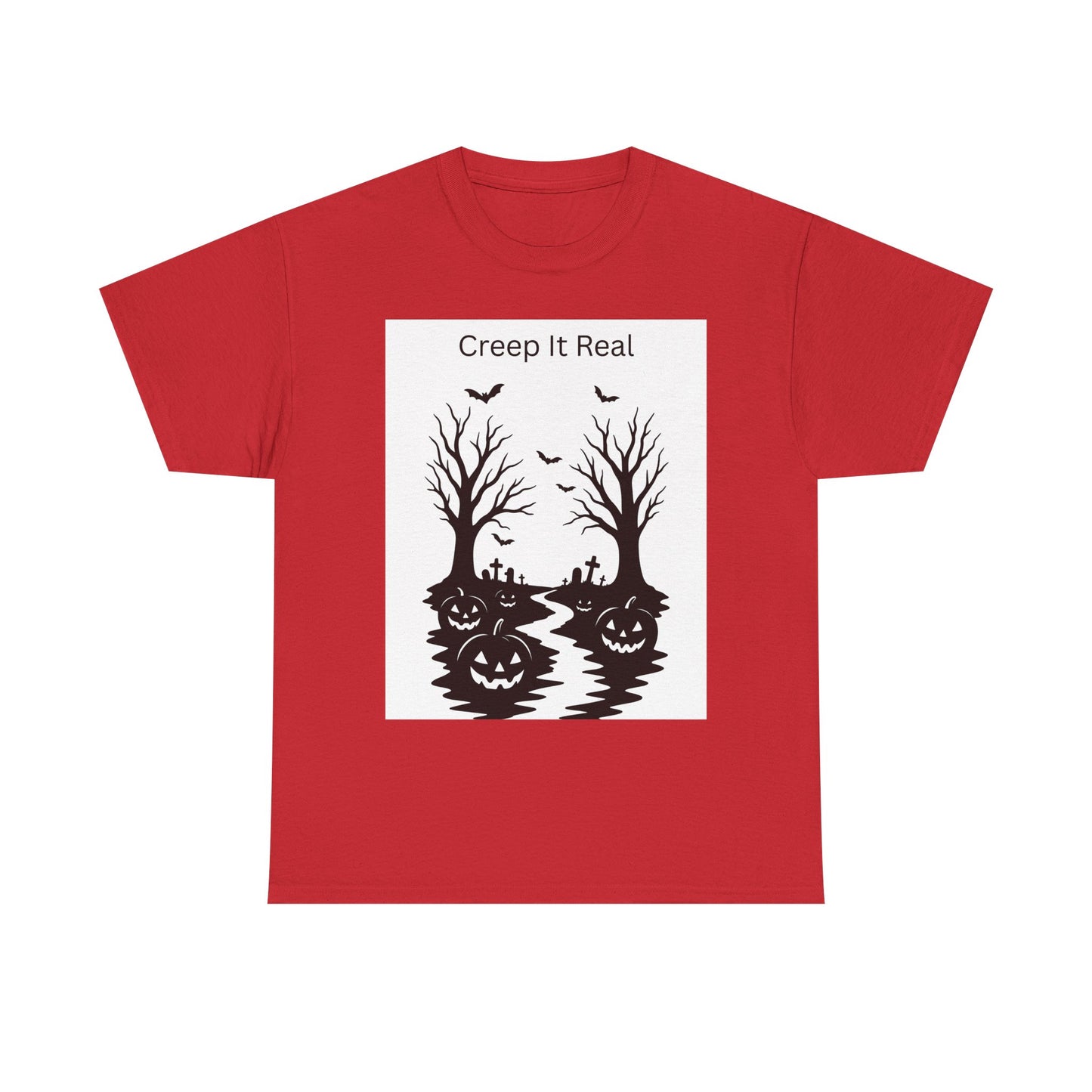 Halloween T‑Shirt — "Creep It Real" Pumpkin Jack‑O'Lantern Tee