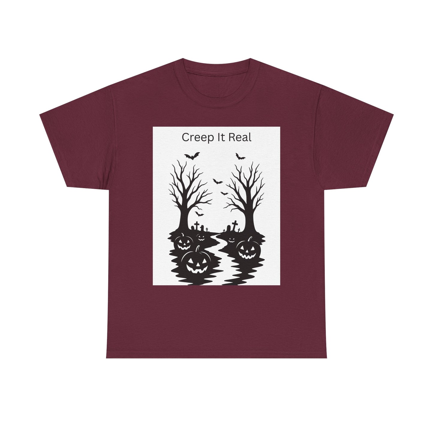 Halloween T‑Shirt — "Creep It Real" Pumpkin Jack‑O'Lantern Tee