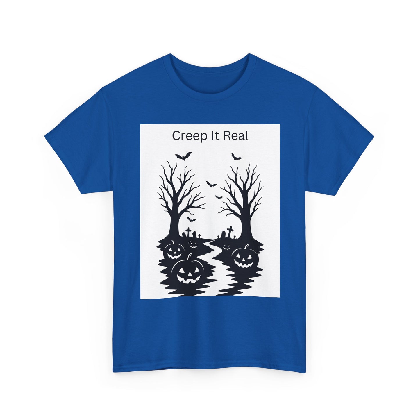 Halloween T‑Shirt — "Creep It Real" Pumpkin Jack‑O'Lantern Tee