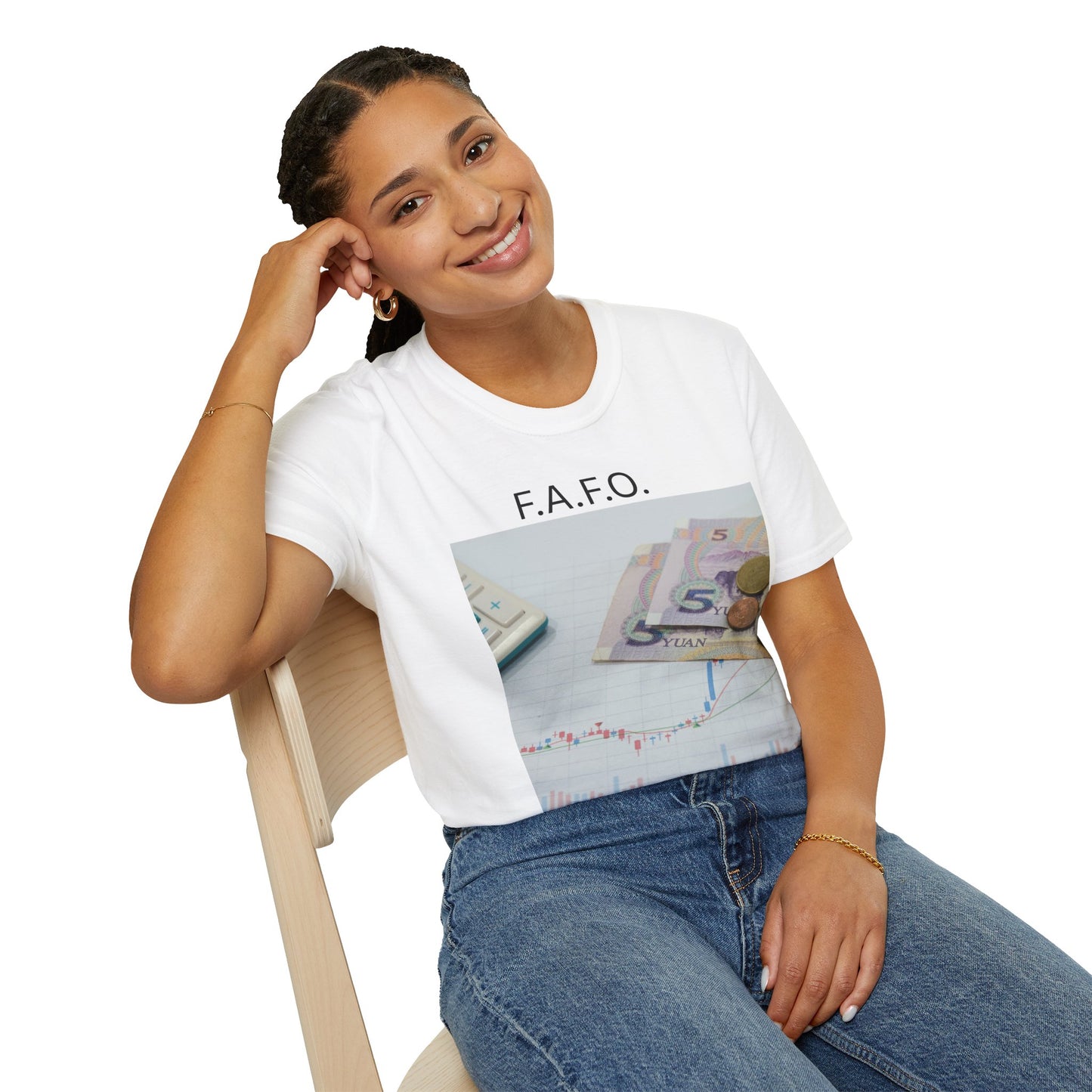 F.A.F.O. Unisex Softstyle T-Shirt - Trendy Graphic Tee for Financial Enthusiasts