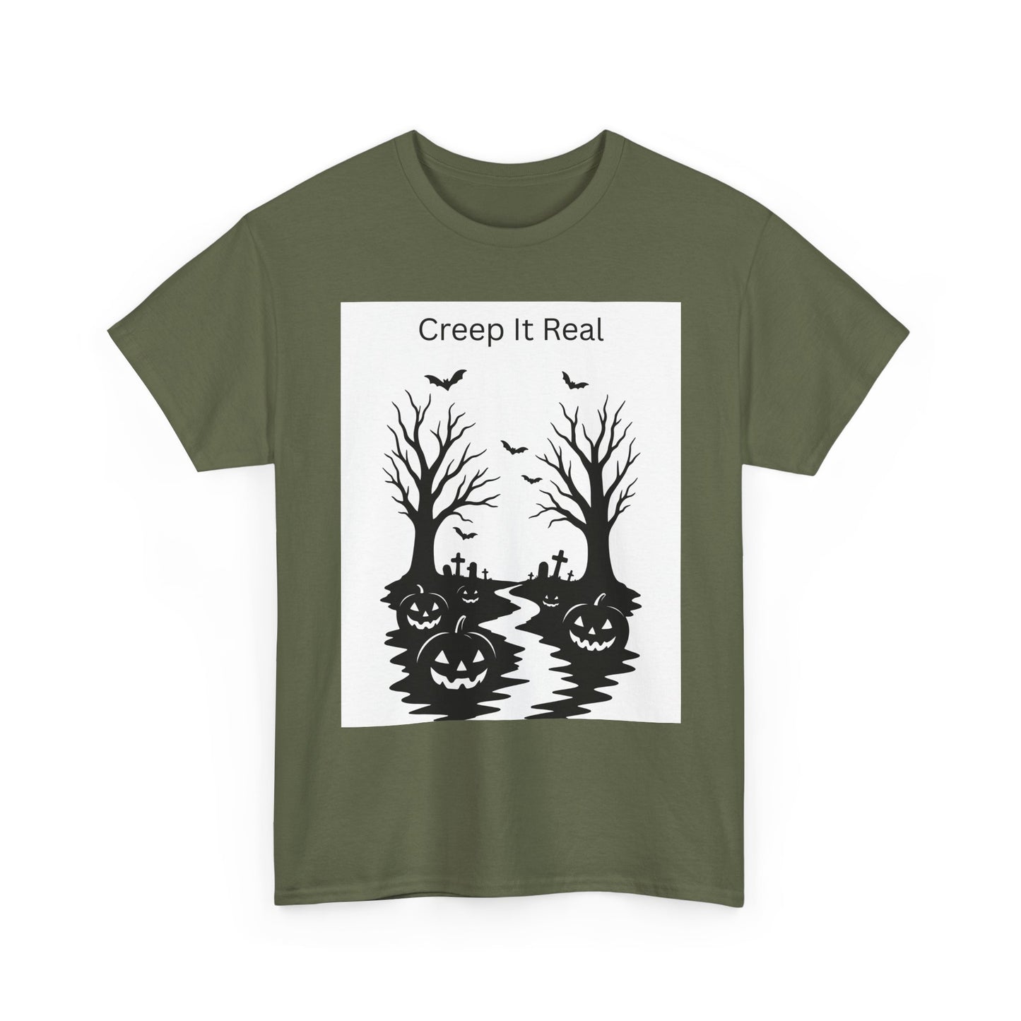 Halloween T‑Shirt — "Creep It Real" Pumpkin Jack‑O'Lantern Tee