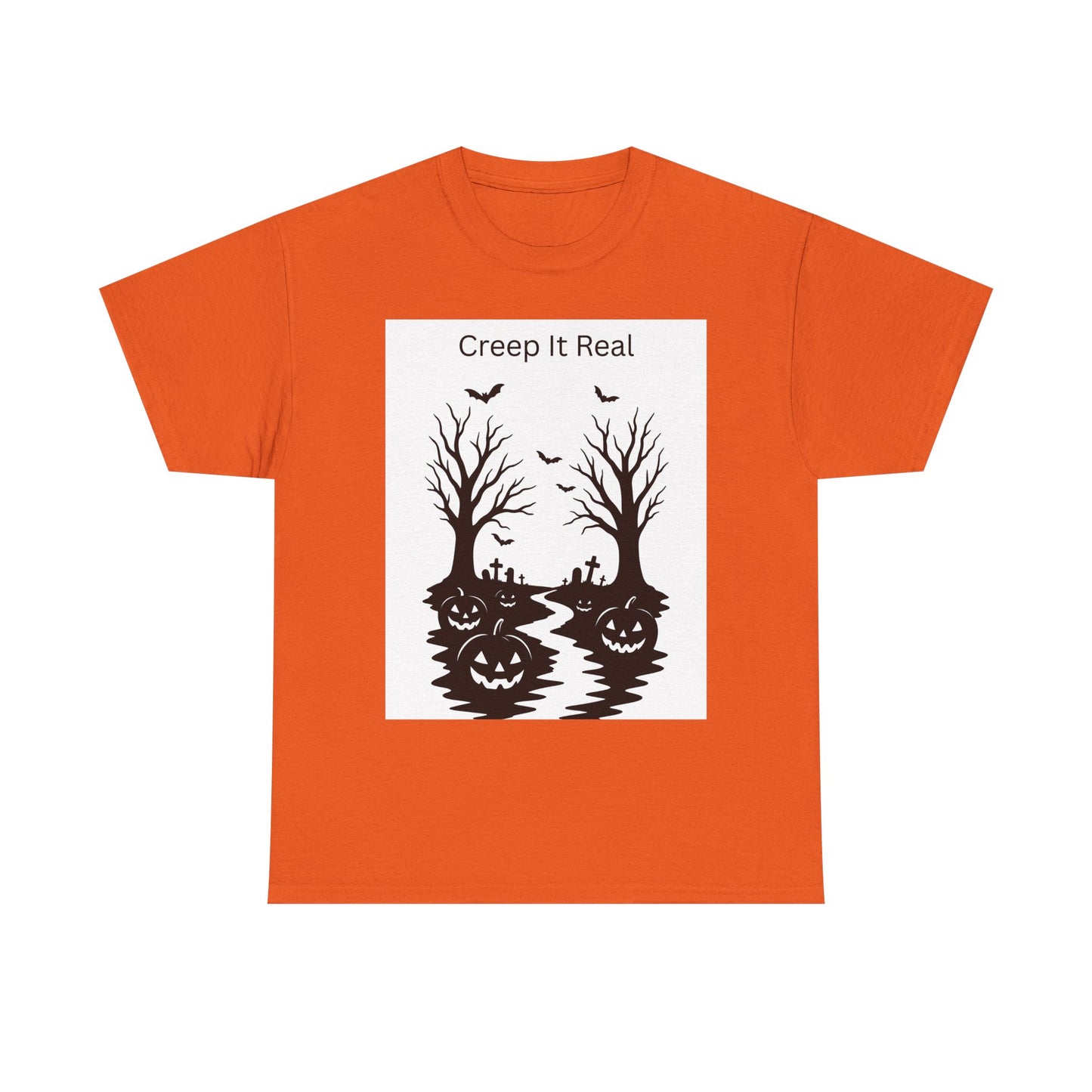 Halloween T‑Shirt — "Creep It Real" Pumpkin Jack‑O'Lantern Tee