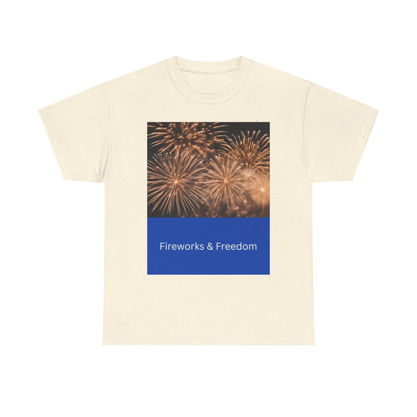 Fireworks & Freedom T-Shirt — American Flag Fourth of July Tee