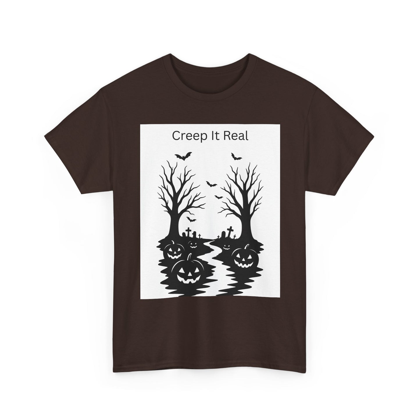 Halloween T‑Shirt — "Creep It Real" Pumpkin Jack‑O'Lantern Tee
