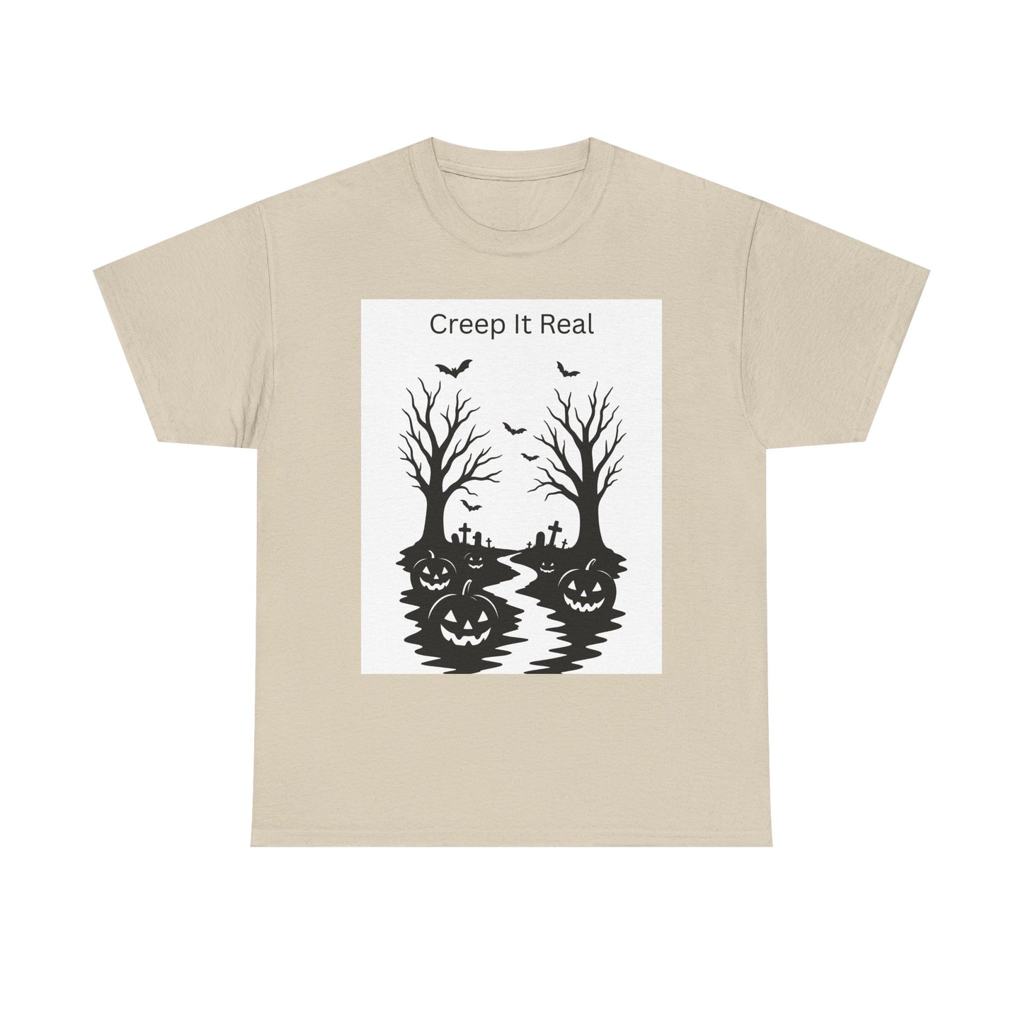 Halloween T‑Shirt — "Creep It Real" Pumpkin Jack‑O'Lantern Tee