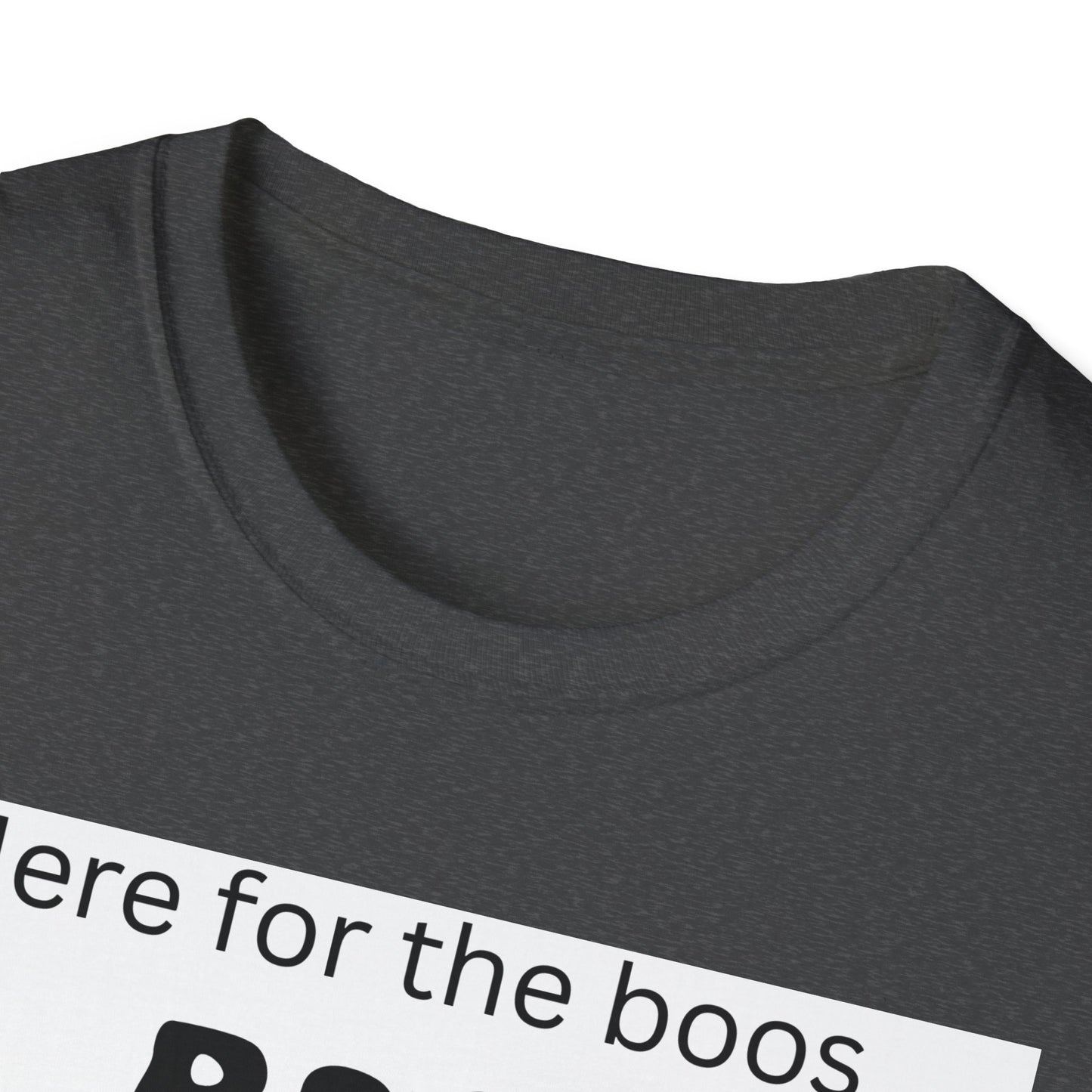 Halloween Ghost T-Shirt – "Here for the Boos" Boozy Ghost Party Tee