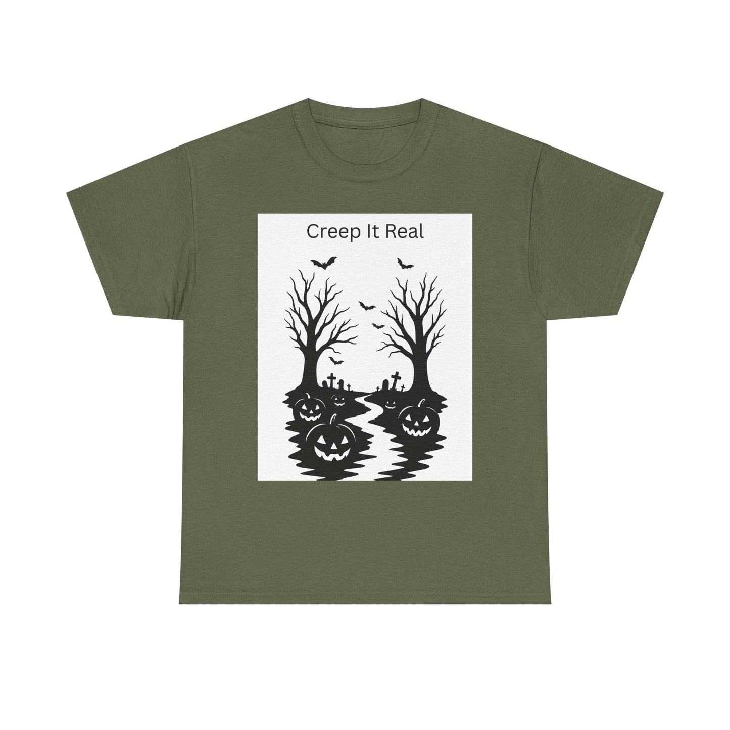 Halloween T‑Shirt — "Creep It Real" Pumpkin Jack‑O'Lantern Tee