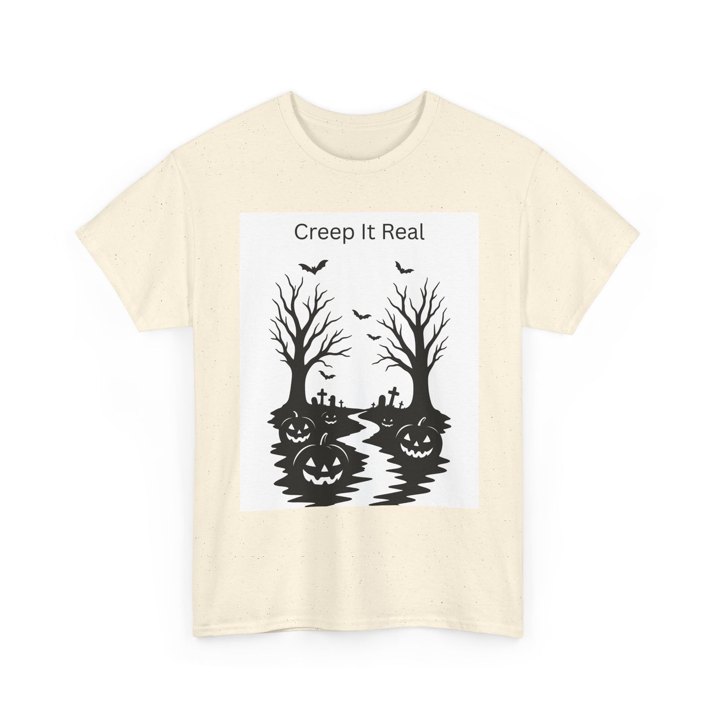 Halloween T‑Shirt — "Creep It Real" Pumpkin Jack‑O'Lantern Tee