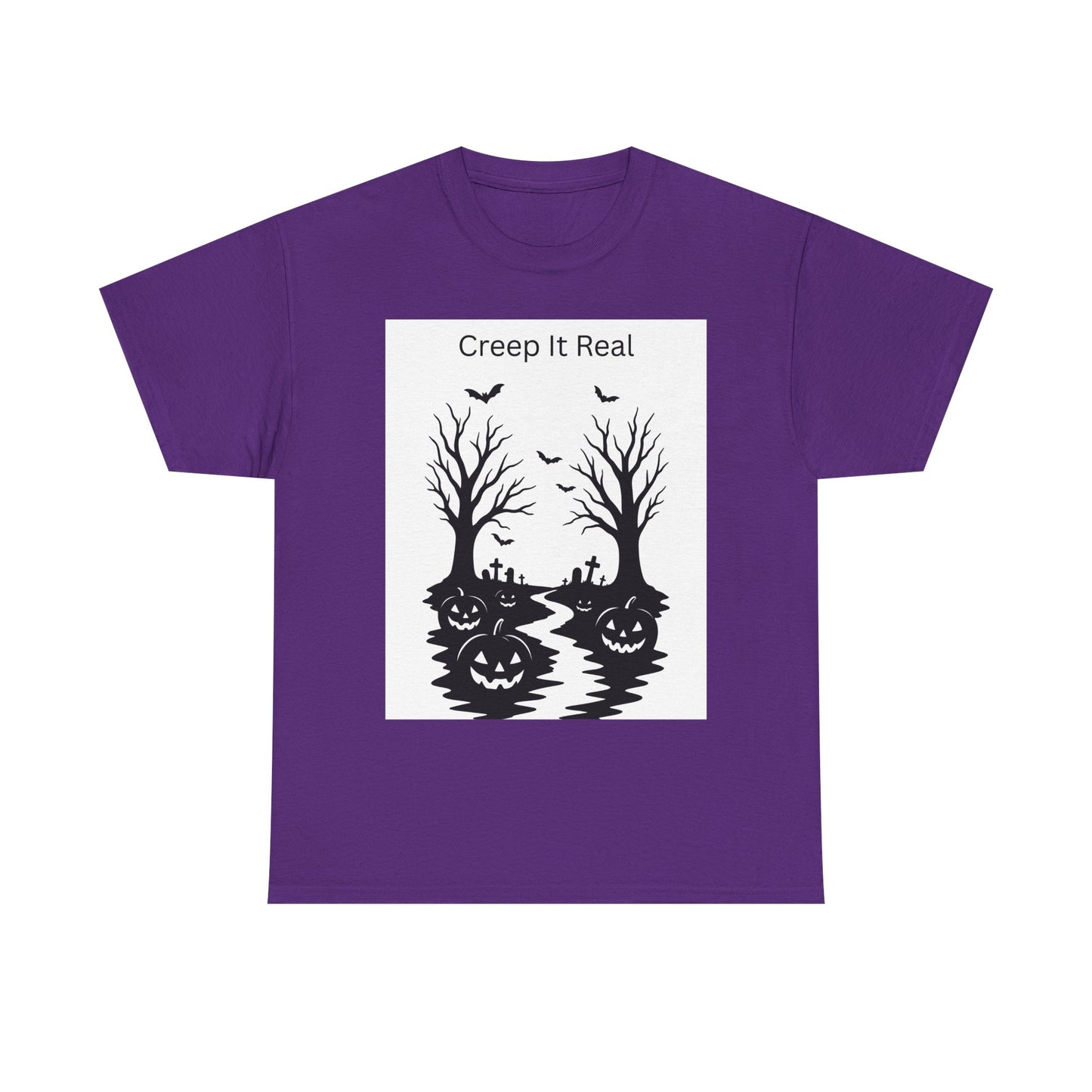 Halloween T‑Shirt — "Creep It Real" Pumpkin Jack‑O'Lantern Tee