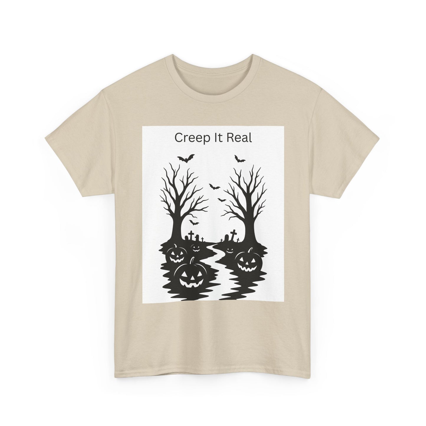 Halloween T‑Shirt — "Creep It Real" Pumpkin Jack‑O'Lantern Tee