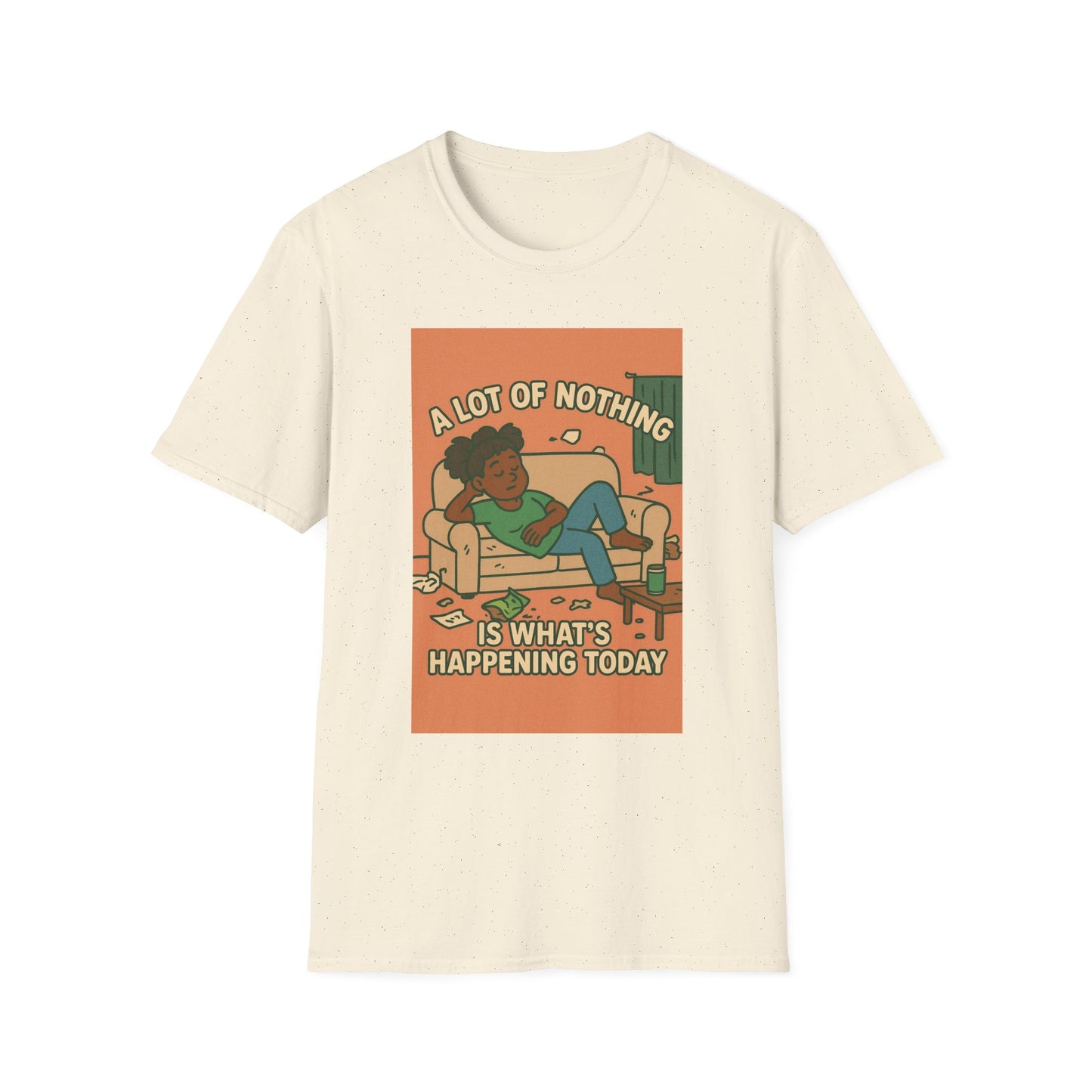 Chill Vibes T-Shirt, A Lot of Nothing Graphic Tee, Lazy Day Outfit, Relaxation Gift, Couch Potato Shirt, Casual Wear