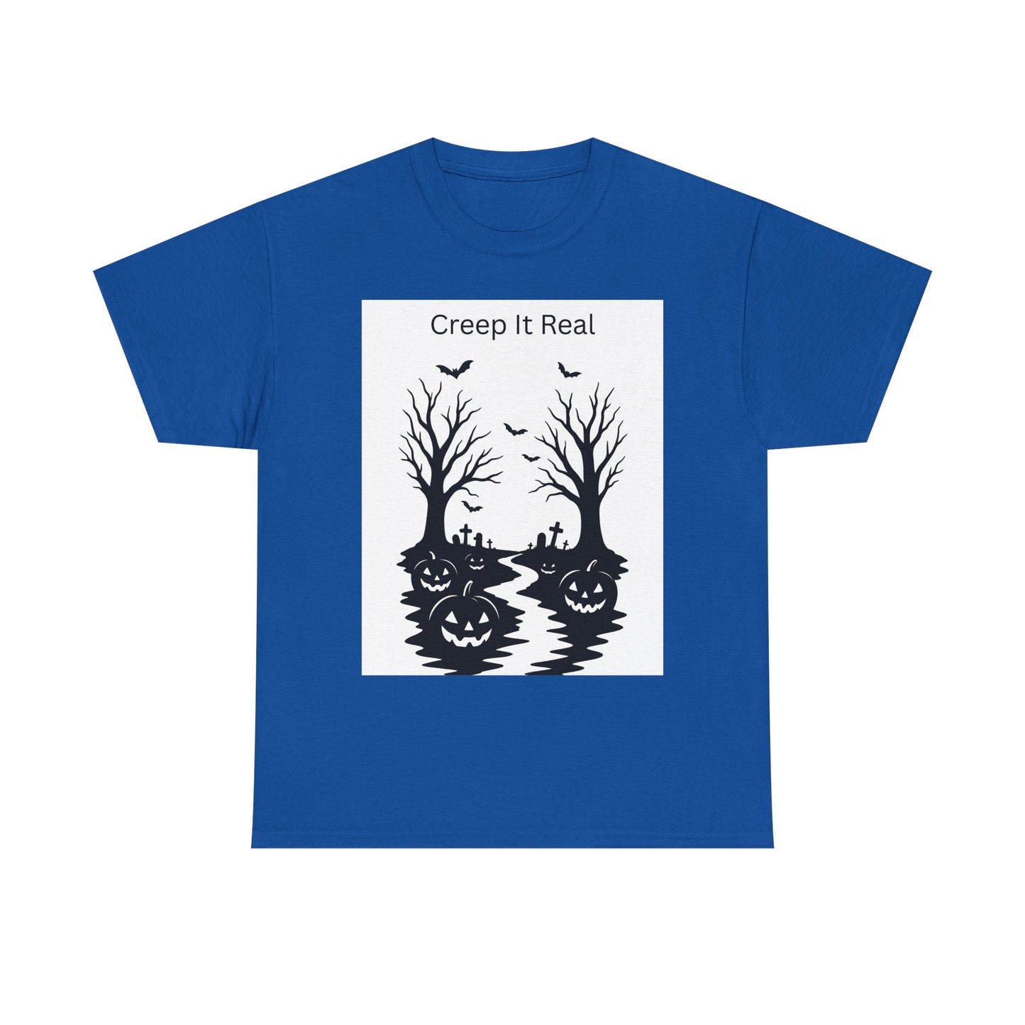 Halloween T‑Shirt — "Creep It Real" Pumpkin Jack‑O'Lantern Tee