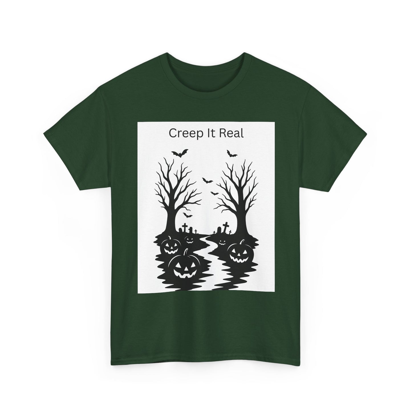 Halloween T‑Shirt — "Creep It Real" Pumpkin Jack‑O'Lantern Tee