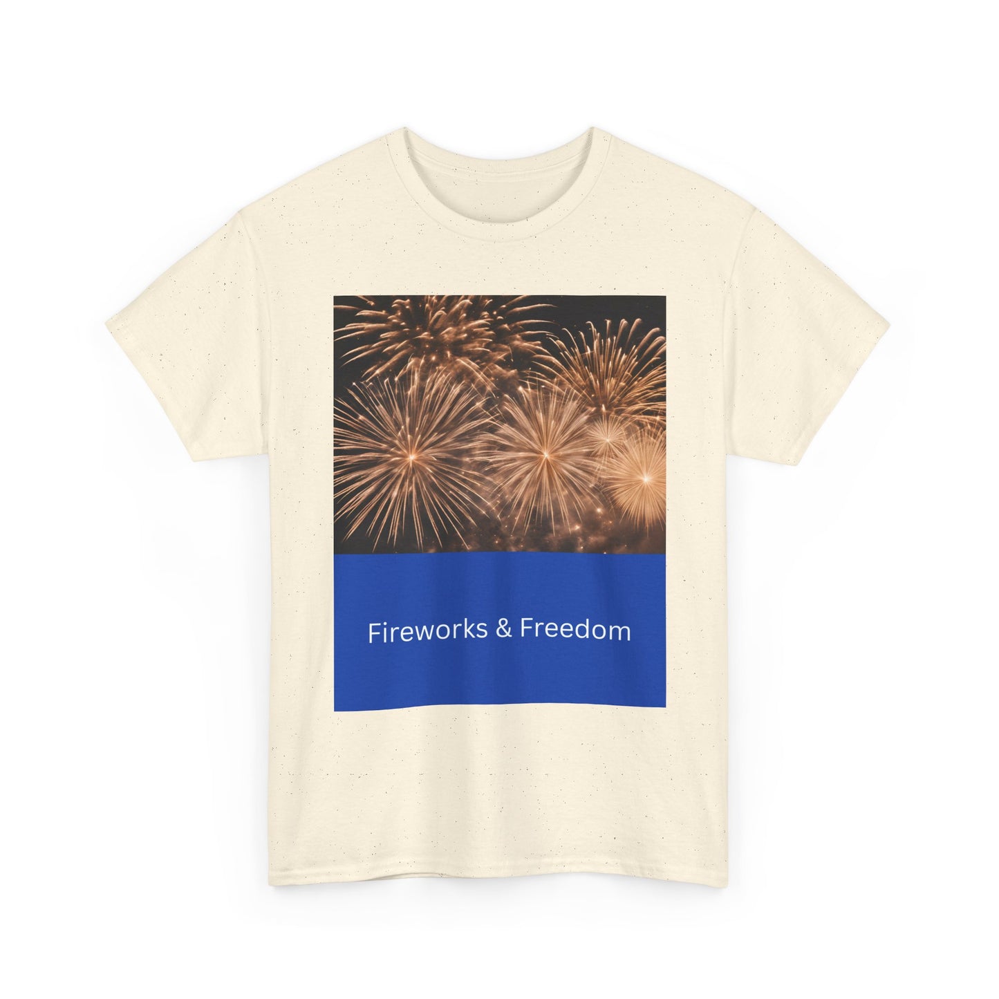 Fireworks & Freedom T-Shirt — American Flag Fourth of July Tee