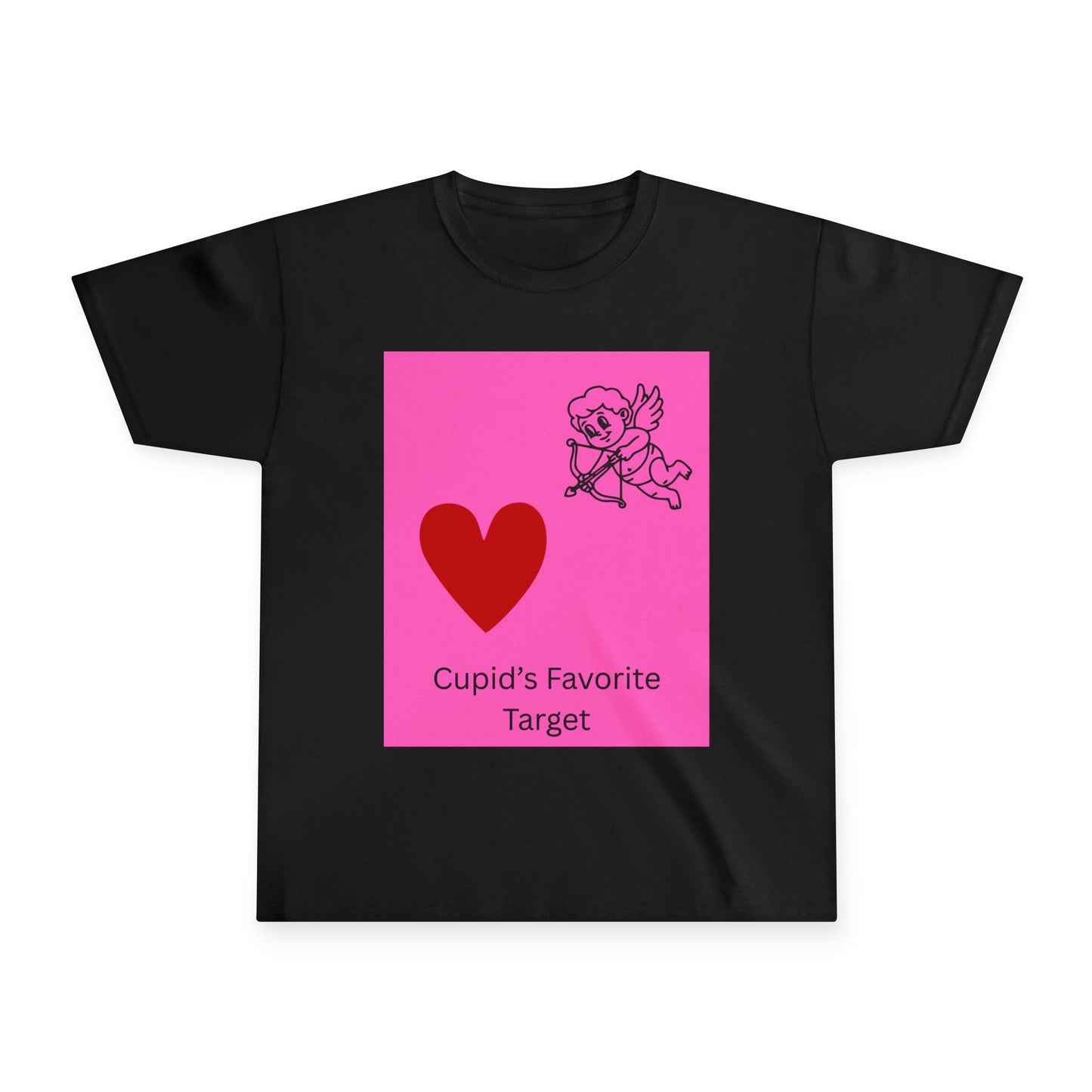 Youth Tee — "Cupid's Favorite Target" Valentine Heart Design