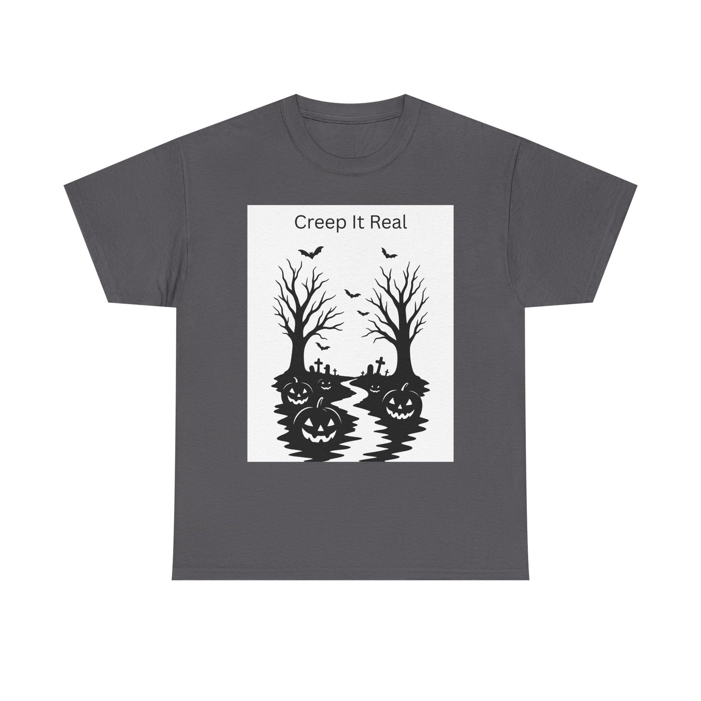 Halloween T‑Shirt — "Creep It Real" Pumpkin Jack‑O'Lantern Tee