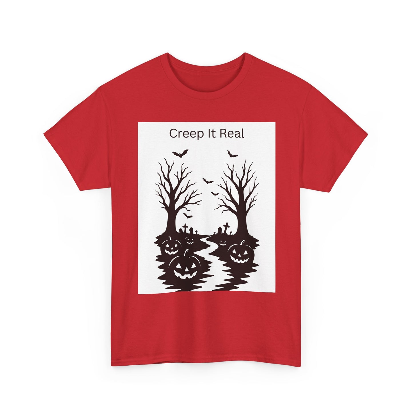 Halloween T‑Shirt — "Creep It Real" Pumpkin Jack‑O'Lantern Tee