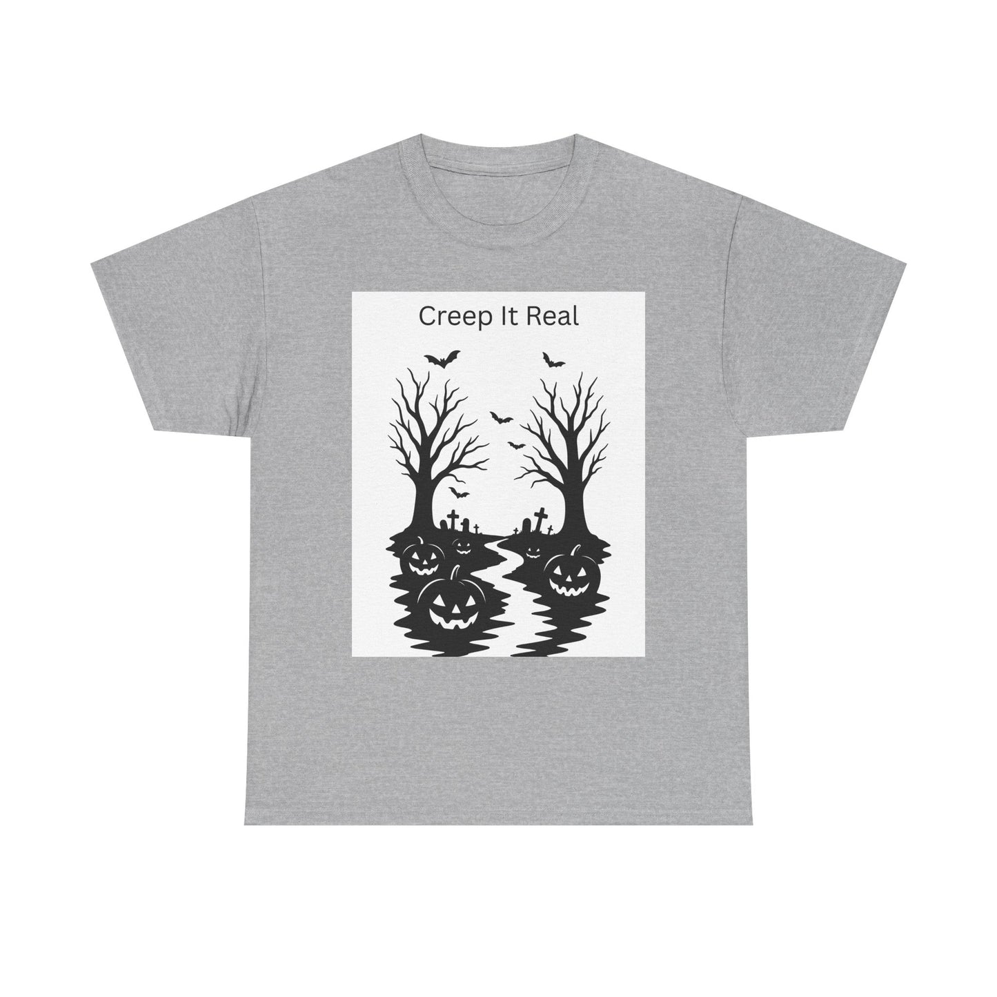 Halloween T‑Shirt — "Creep It Real" Pumpkin Jack‑O'Lantern Tee
