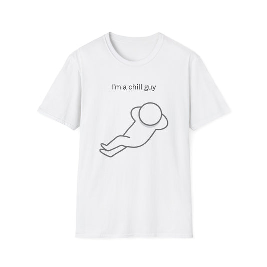 Chill Guy Unisex Softstyle T-Shirt - Relaxed Graphic Tee for Casual Wear