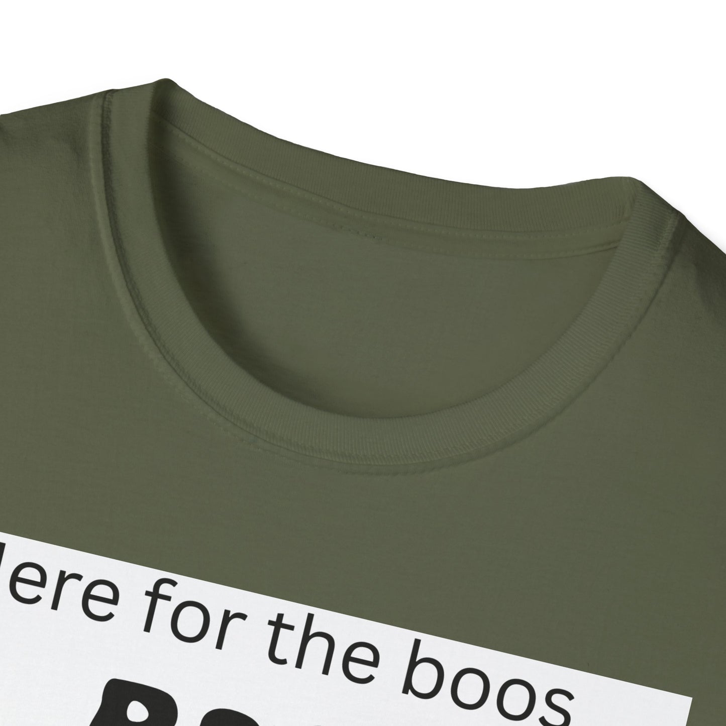 Halloween Ghost T-Shirt – "Here for the Boos" Boozy Ghost Party Tee